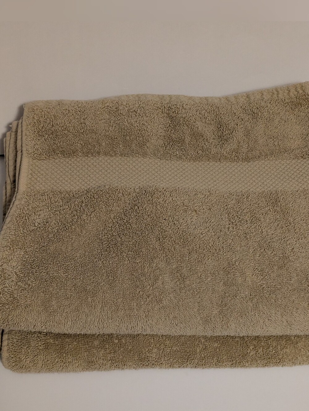 Simply Soft Beige Bath Towels  29 x 48 Set of 2 Cotton 100%